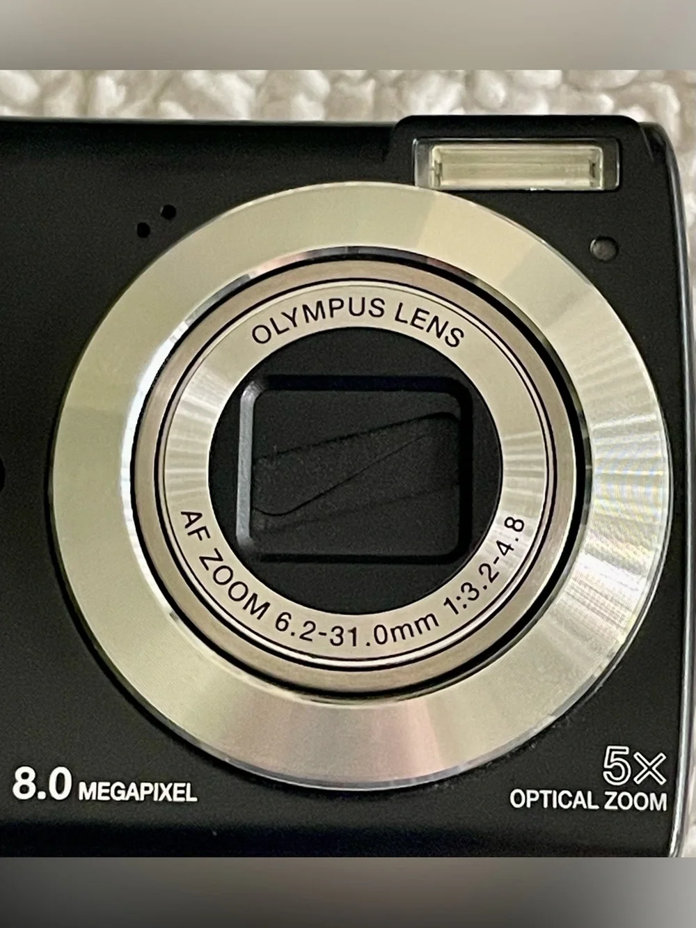 Olympus FE-310 8MP Digital Camera Black 5x Optical Zoom W/ Box & Accessories